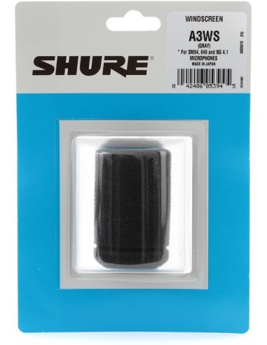 SHURE A3WS Bonnette Micro Grise