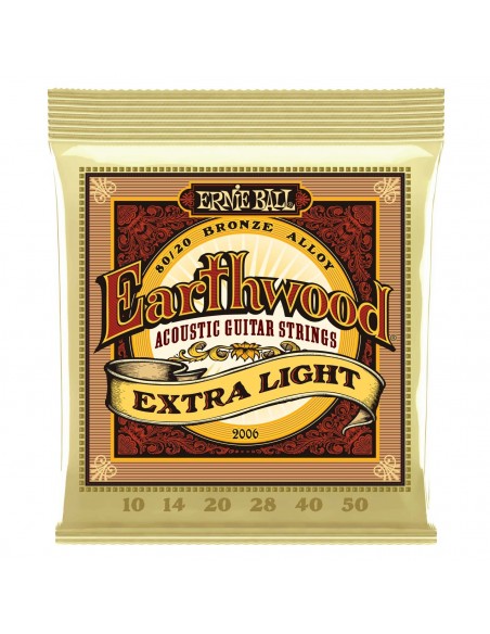 ERNIE BALL 2006 EARTHWOOD BRONZE 10-50 EXTRA LIGHT