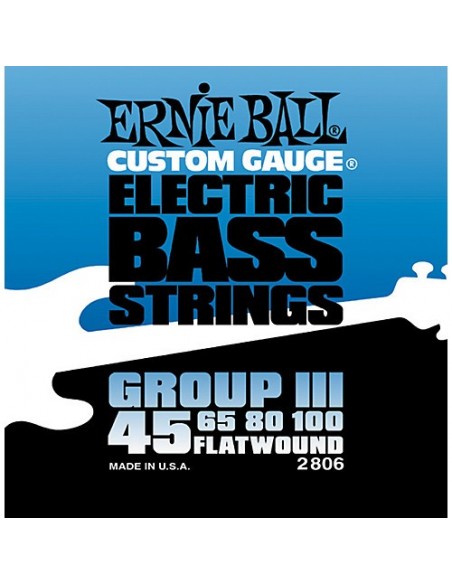 ERNIE BALL 2806 GROUP III FLATWOOND BASS 45-100