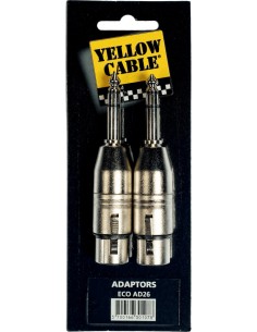 Yellow Cable AD26 - Adaptateur Jack stéréo mâle / XLR femelle 2