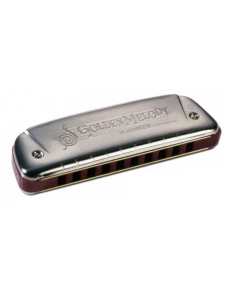 HOHNER 542/20 GOLDEN MELODY ARGENTE 10 TROUS C DO