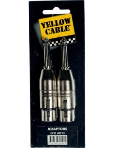 YELLOW CABLE AD13 - Adaptateur Jack mono mâle / XLR femelle