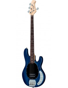 STERLING BY MUSIC MAN STINGRAY TRANSPARENT BLUE SATIN 2