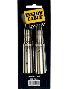 Yellow Cable AD24 - Adaptateurs Jack stéréo femelle/XLR mâle