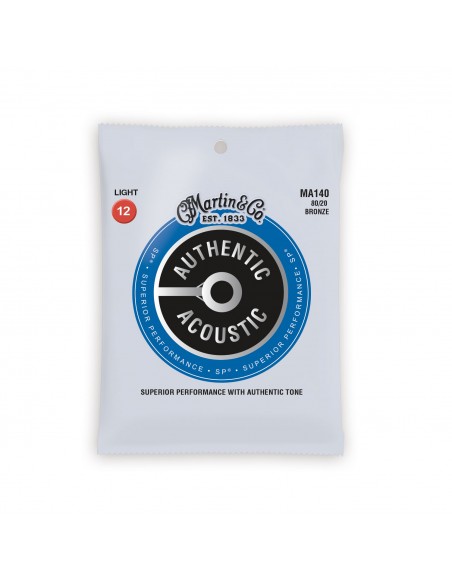 MARTIN MA140 AUTHENTIC SP LIGHT 80/20 BRONZE LIGHT