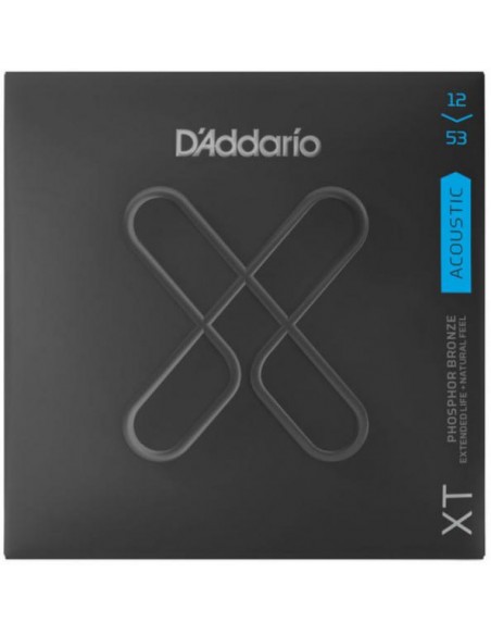 D'ADDARIO XTAPB1253 80/20 PHOSPHOR BRONZE XT 12-53 ACOUSTIC D'ADDARIO XTAPB1253 80/20 PHOSPHOR BRONZE XT 12-53 ACOUSTIC