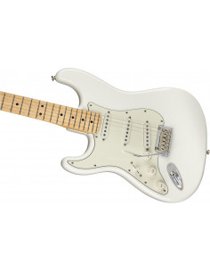 FENDER PLAYER STRATOCASTER LEFT HANDED MN POLAR WHITE 2