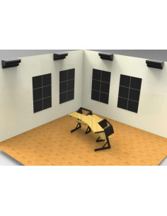 POWER STUDIO FOAM 200 - MOUSSE ACOUSTIQUE NOIRE PACK DE 10 2