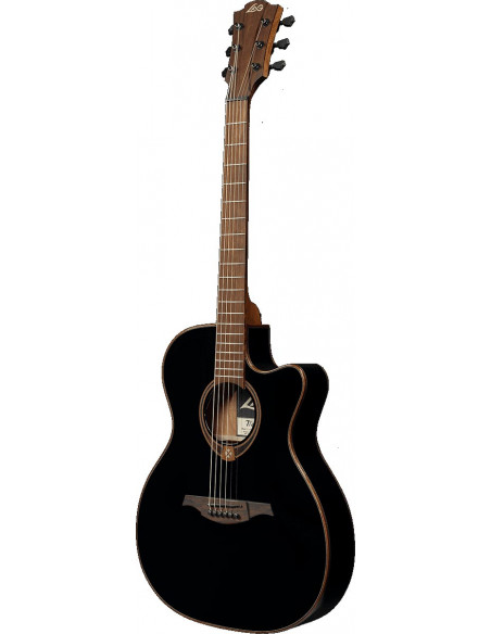 LAG T118ASCE-BLK TRAMONTANE AUDITORIUM SLIM CUTAWAY ELECTRO