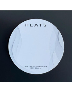 HEATS HDS104 - PS1S Patch simple de grosse caisse blanc