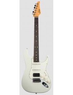 SUHR CLASSIC S OLYMPIC WHITE HSS INDIAN ROSEWOOD FINGERBOARD 2