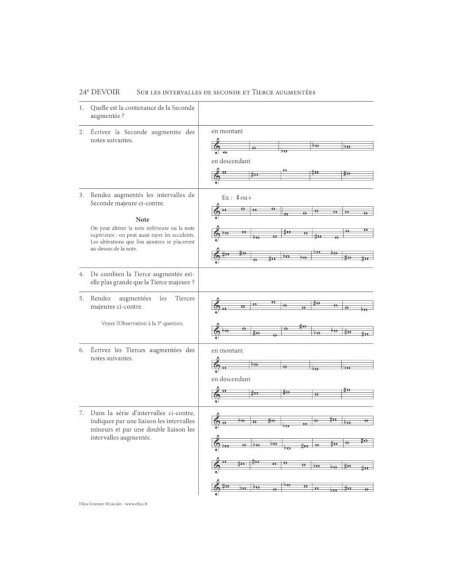 Mayeur - Devoirs de musique Cahier n°3 EX2