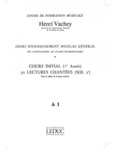 Vachey - 50 Lectures Chantées - A1 sans Accompagnement