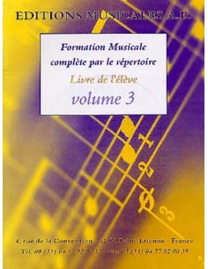Formation Musicale Complète par le Répertoire V.3 élève