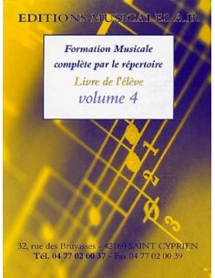 Formation Musicale Complète par le Répertoire V.4 élève