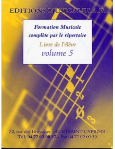 Formation Musicale Complète par le Répertoire V.5 élève