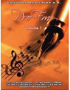 Pro FM Volume 1 aux éditions musicales AB - Steelmusic.fr