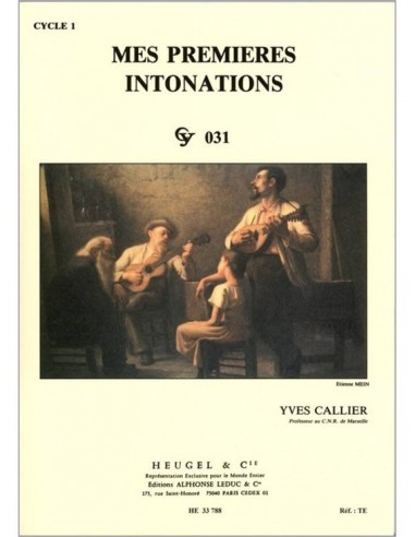 Callier - Mes Premières Intonations