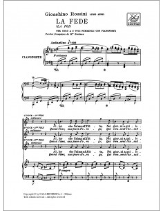 Rossini - La Fede (La Foi) - Chœur à 3 voix / Piano 2
