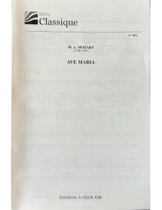 Mozart - Ave Maria - Soprano / Alto / Piano