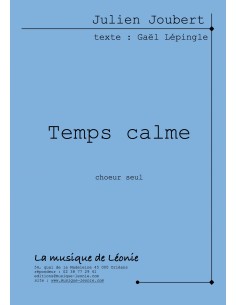 Joubert - Temps Calme - Chant seul