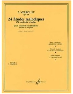 Verroust - 24 Études mélodiques pour hautbois ou saxophone V.2