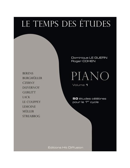 Le Temps des études piano Vol.1
