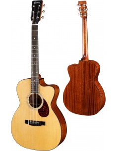 EASTMAN-E1OMCE DLX CUTAWAY ELECTRIC SITKA SPRUCE / SAPELE GLOSS FISHMAN