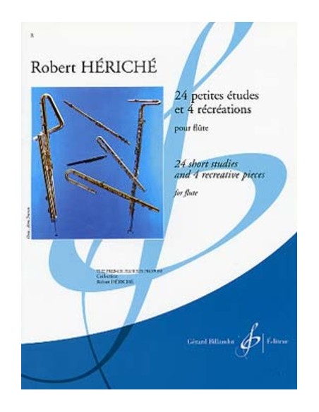 Hériché - 24 petites études et 4 récréations pour flûte