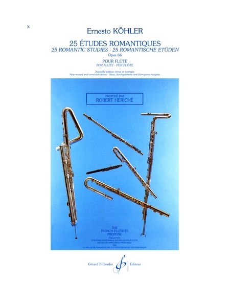 Köhler - 25 études romantiques pour flûte