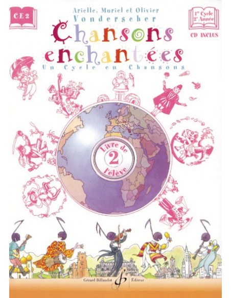 Chansons Enchantées Vol.2 + CD de VONDERSCHER - Ed Billaudot