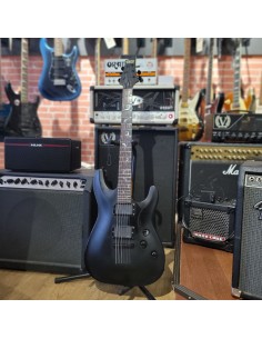 SCHECTER - DAMIEN-6 BLACK SATIN