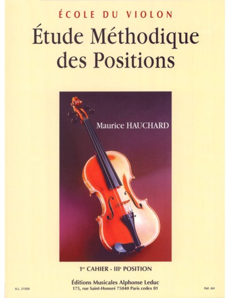 Hauchard - Étude Méthodique des Positions 1er Cahier IIIe position