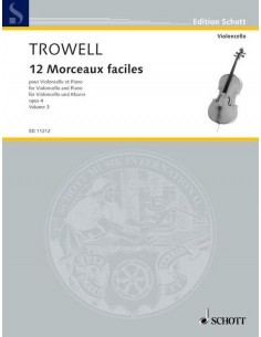 Trowell - 12 Morceaux faciles Vol.3 violoncelle et piano