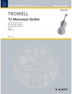 Trowell - 12 Morceaux faciles Vol.4 violoncelle et piano