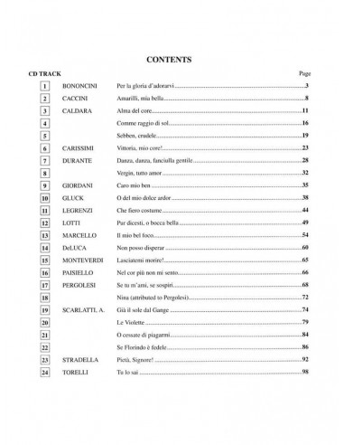 24 Italian Songs & Arias for Medium High Voice