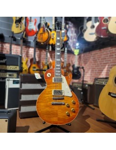 GIBSON - LES PAUL REISSUE 58 CUSTOM SHOP AMBERBURST DE 2010 2