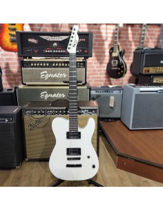 CHARVEL - TELE JOE DUPLANTIER PRO MOD WHITE SH6 SEYMOUR DUNCAN