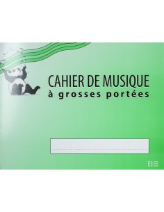 Cahier de musique à grosses portées E4 2